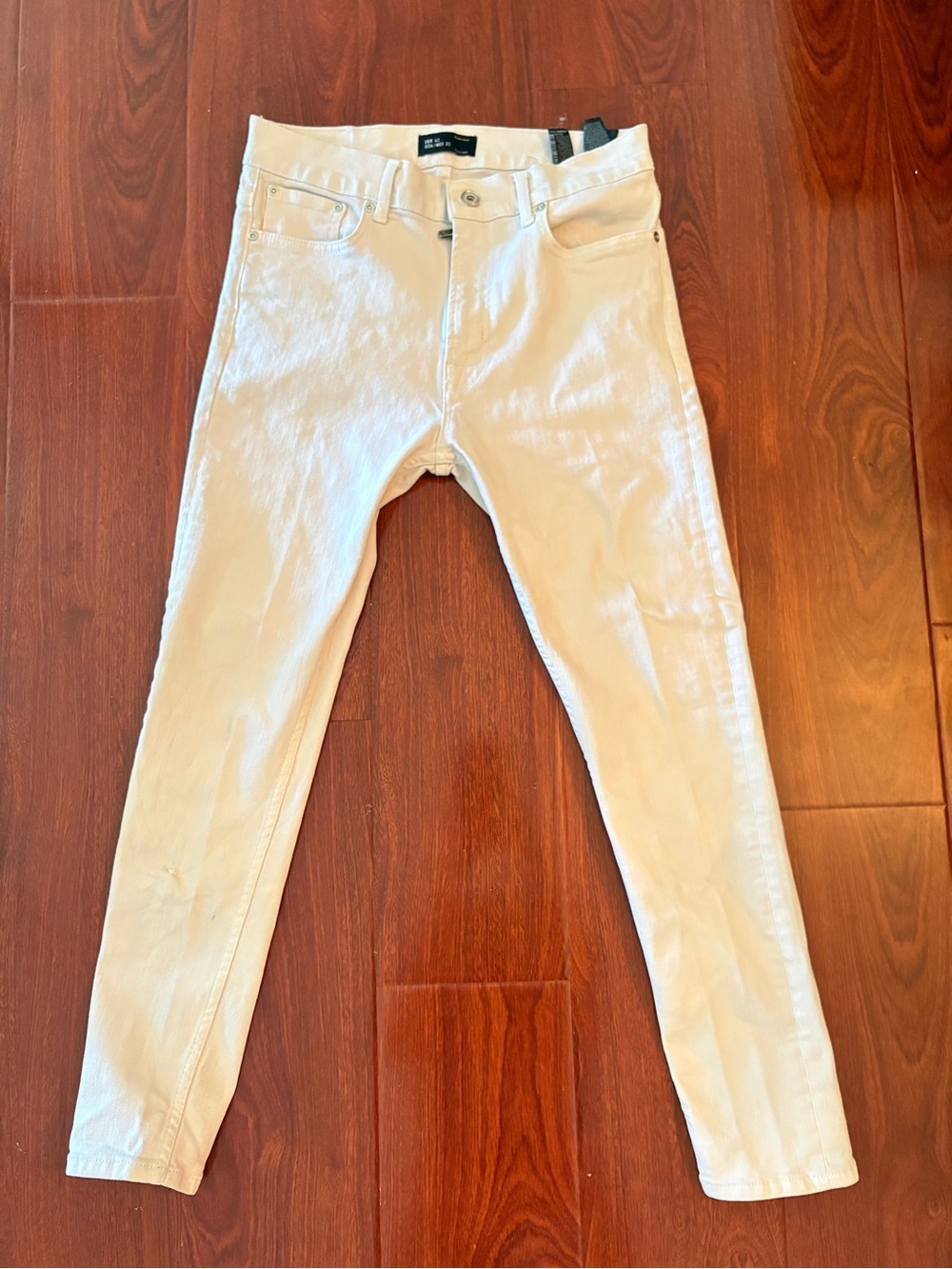 Zara man cream skinny jeans size 32 #skinny #denim